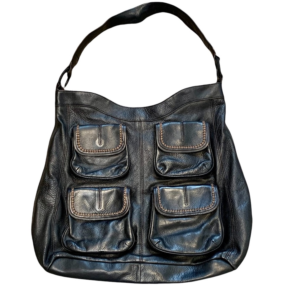 Black Leather Shoulder Bag